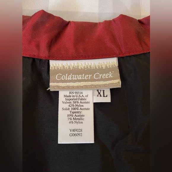 Coldwater Creek velvet tapestry suit jacket - Picture 5 of 5